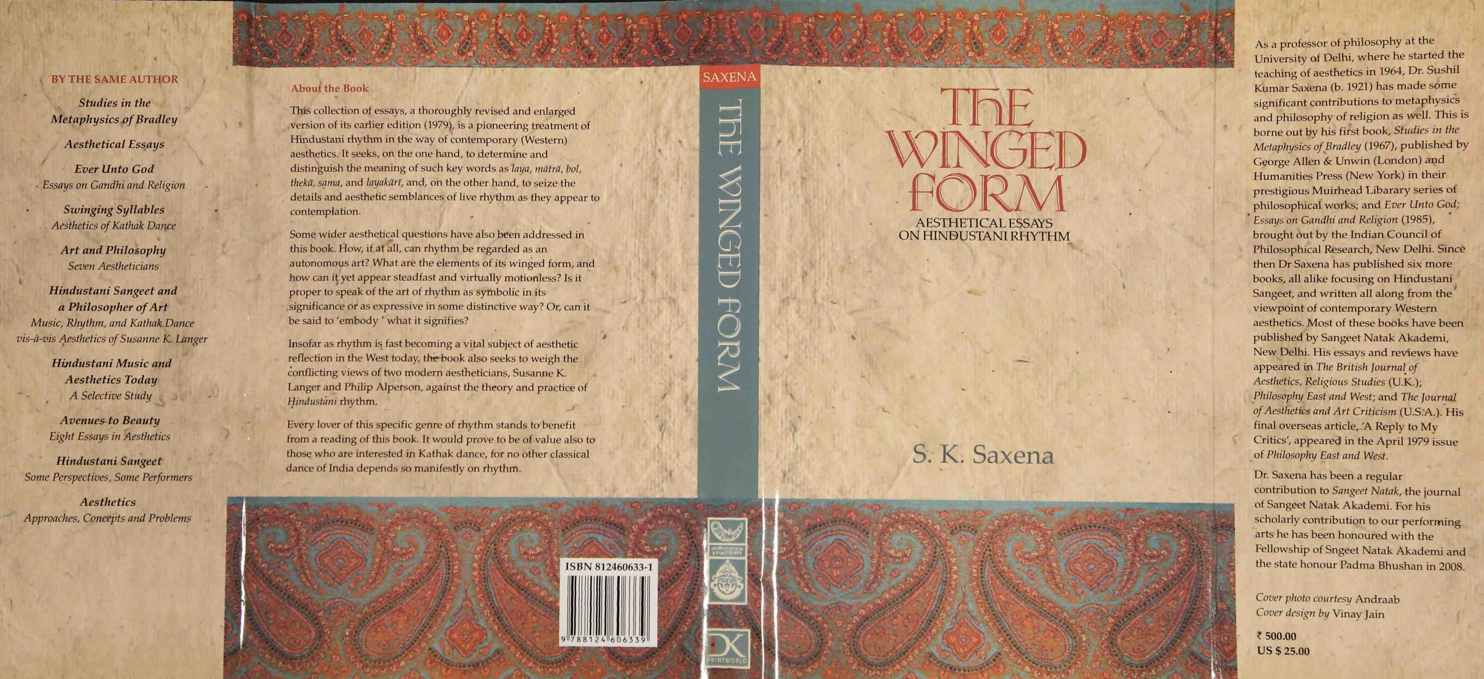 The Winged Form – Aesthetical Essays On Hindustani Rhythm (2nd Edition) The Winged Form – Aesthetical Essays On Hindustani Rhythm (2nd Edition)