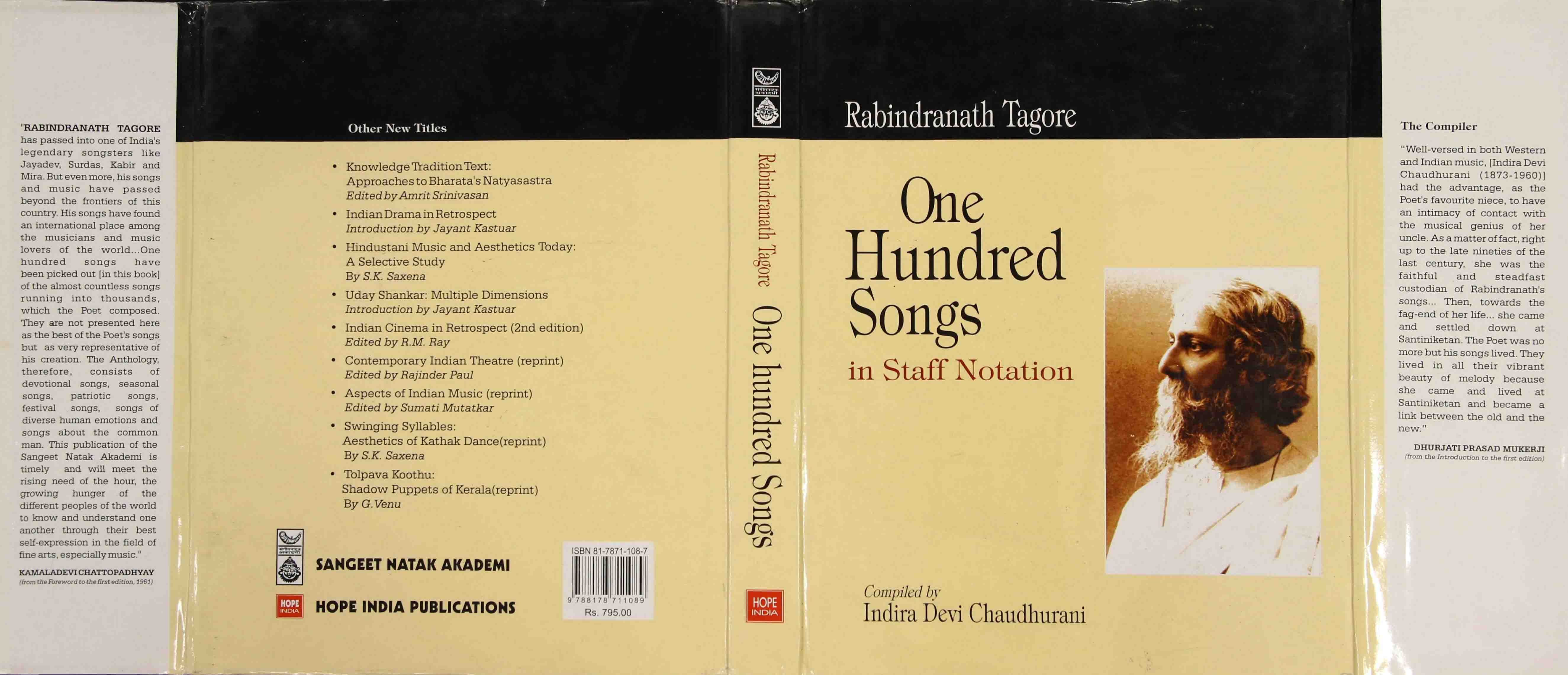 Rabindranath Tagore: One Hundred Songs In Staff Notation Rabindranath Tagore: One Hundred Songs In Staff Notation